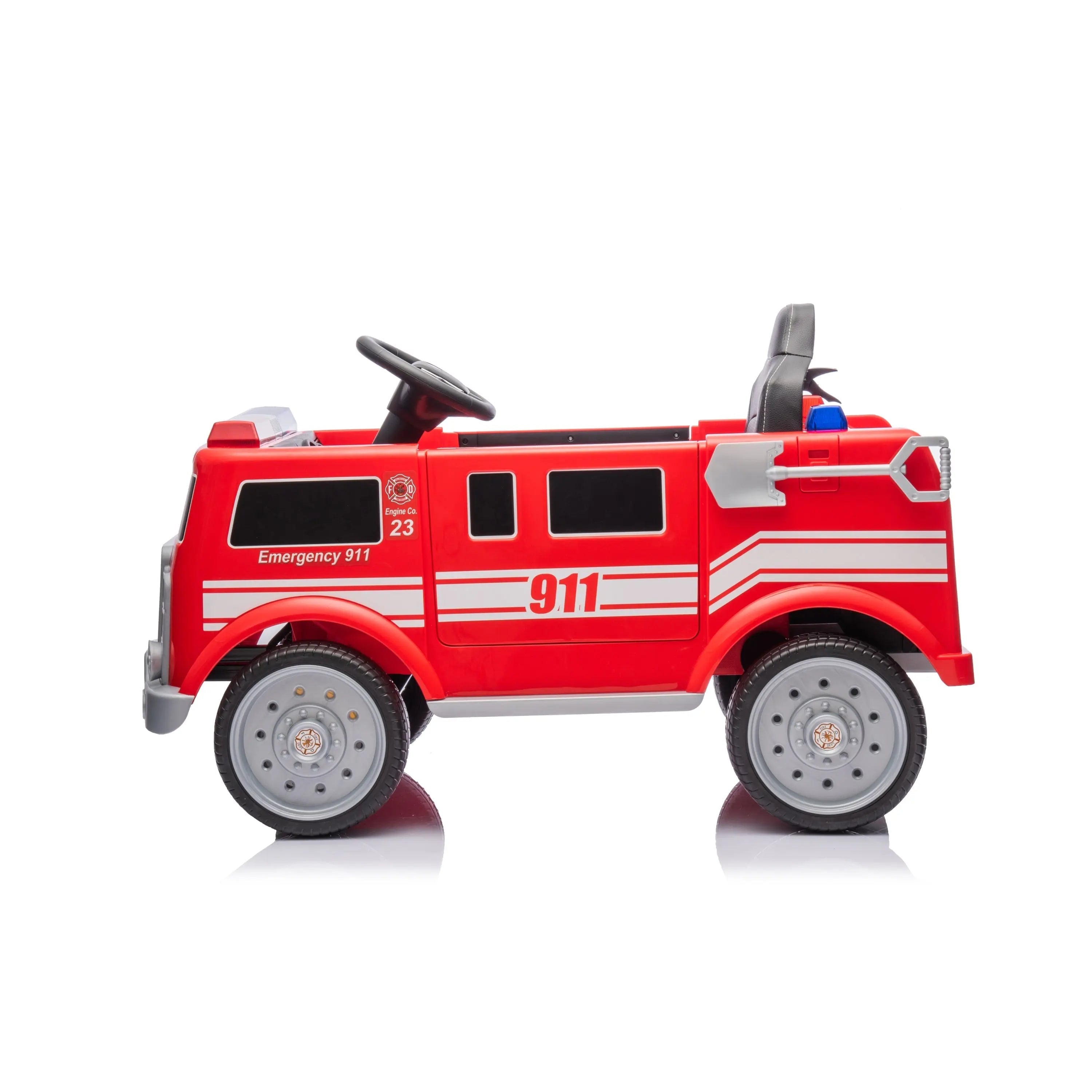 12V Freddo Fire Truck 1 Seater Ride on-2