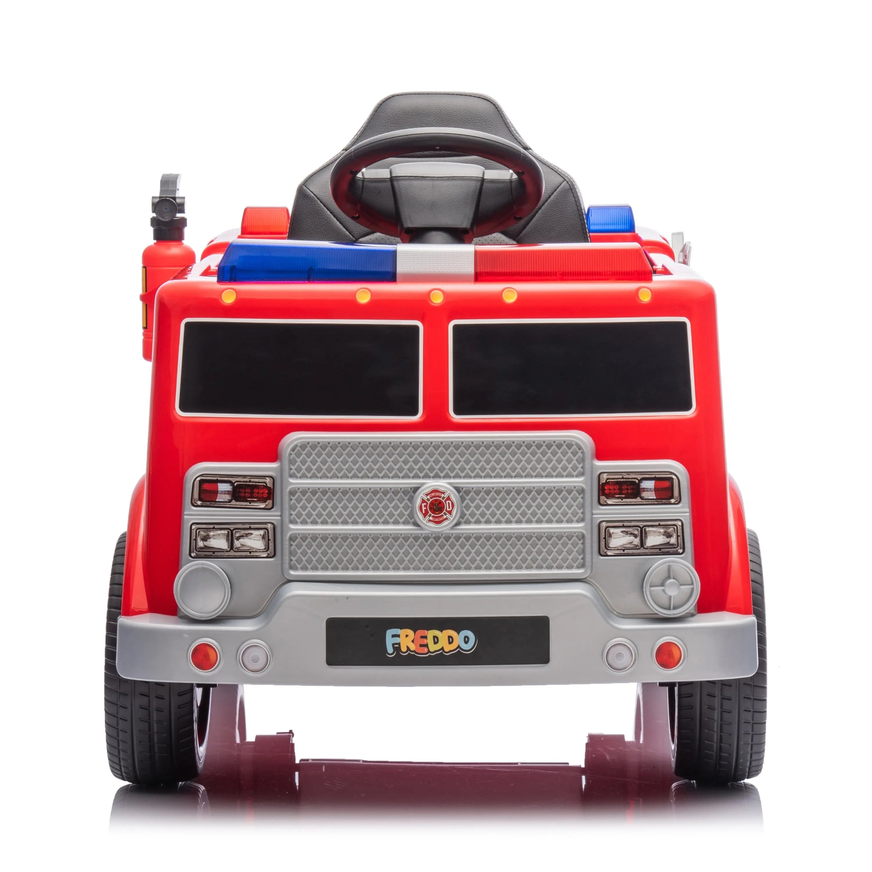 12V Freddo Fire Truck 1 Seater Ride on-4