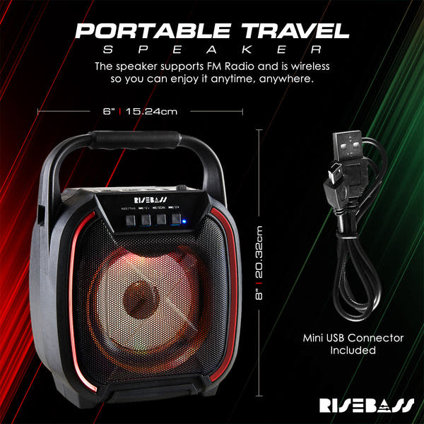 8-inch Wireless Bluetooth Speaker w/ TWS Function-2