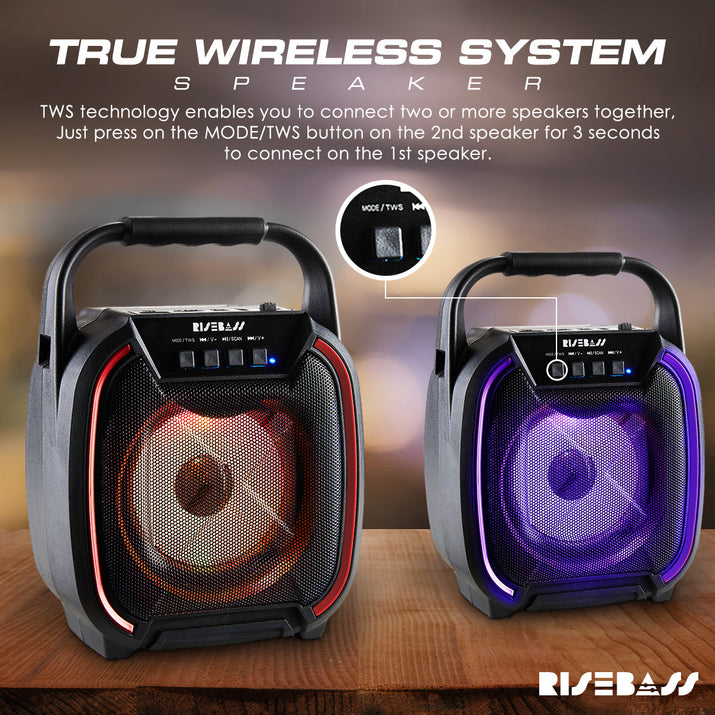 8-inch Wireless Bluetooth Speaker w/ TWS Function-4