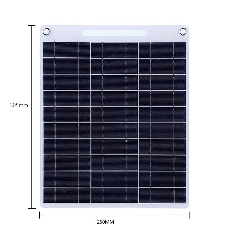 100W Solar Plate – 5V Flexible Solar Panel with Dual USB Ports for Outdoor Charging-5